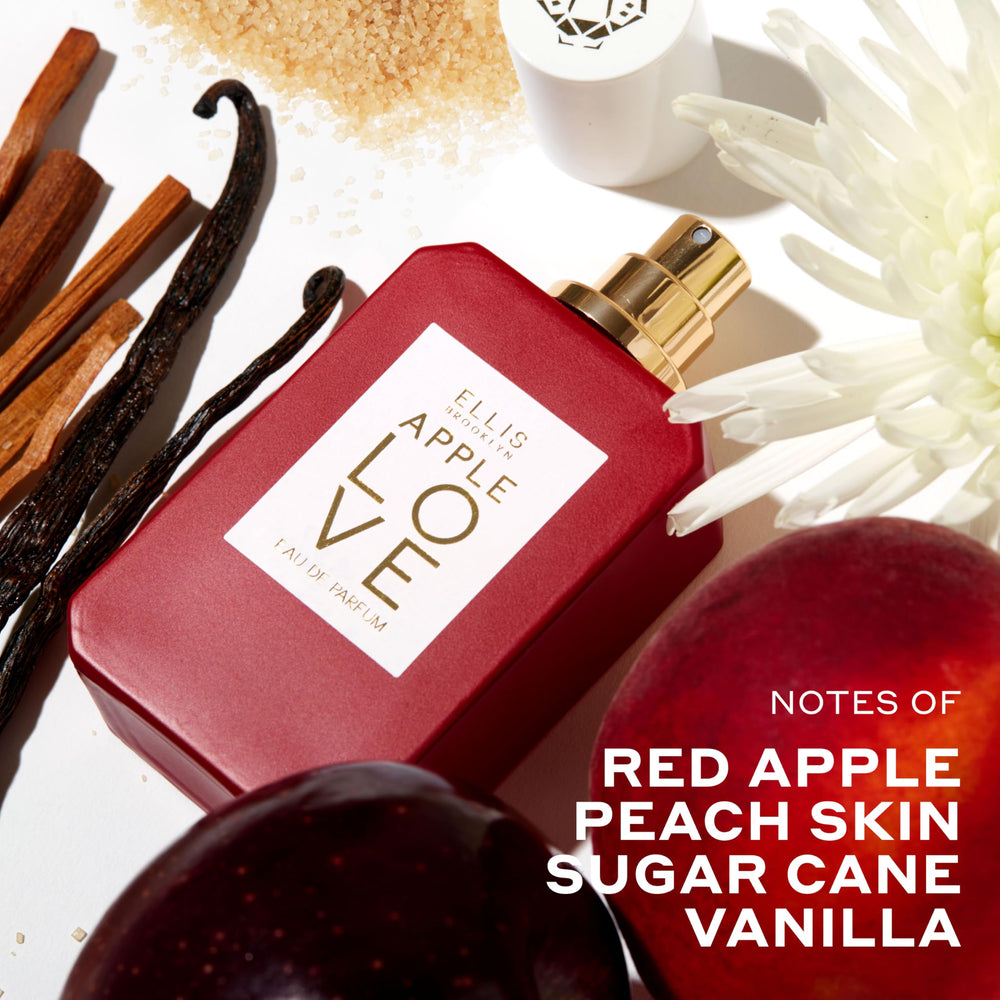 Ellis Brooklyn Apple Love plum blossom note balances floral freshness.