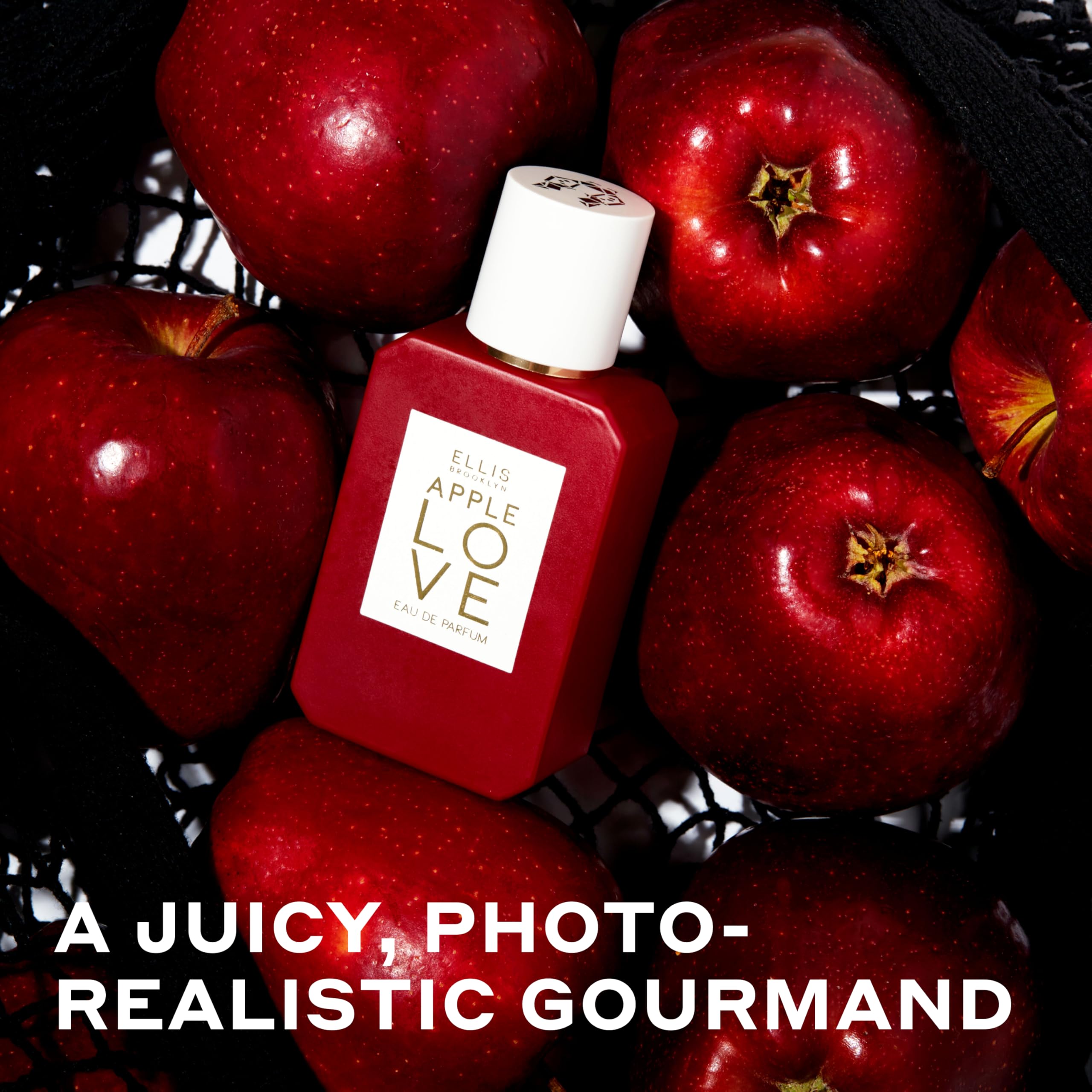 Ellis Brooklyn Apple Love praline note uses renewable carbon for eco-conscious appeal.