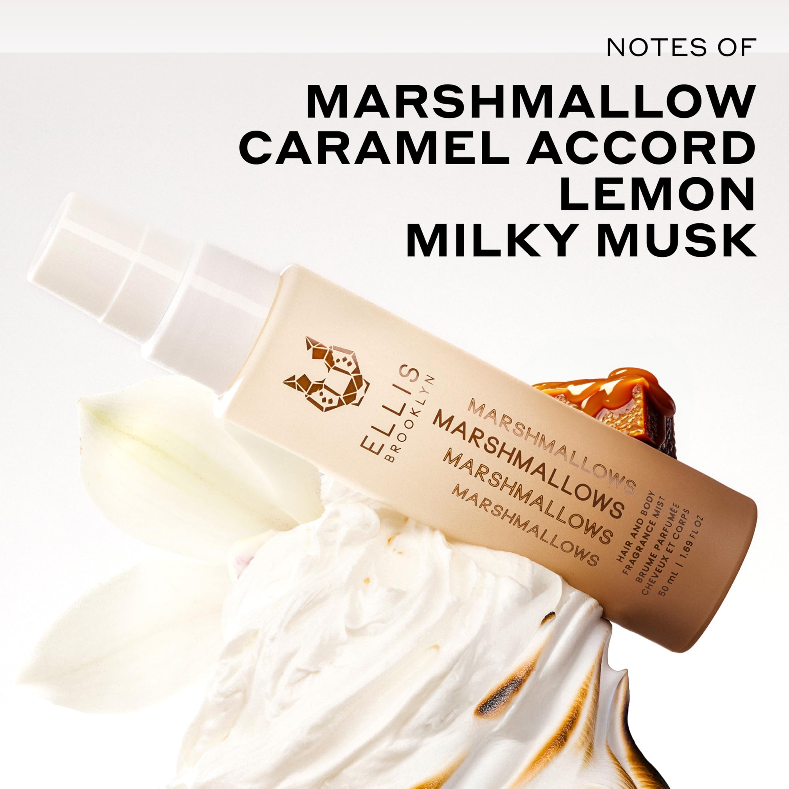 Ellis Brooklyn MARSHMALLOWS gift packaging box evokes indulgent marshmallow sweetness