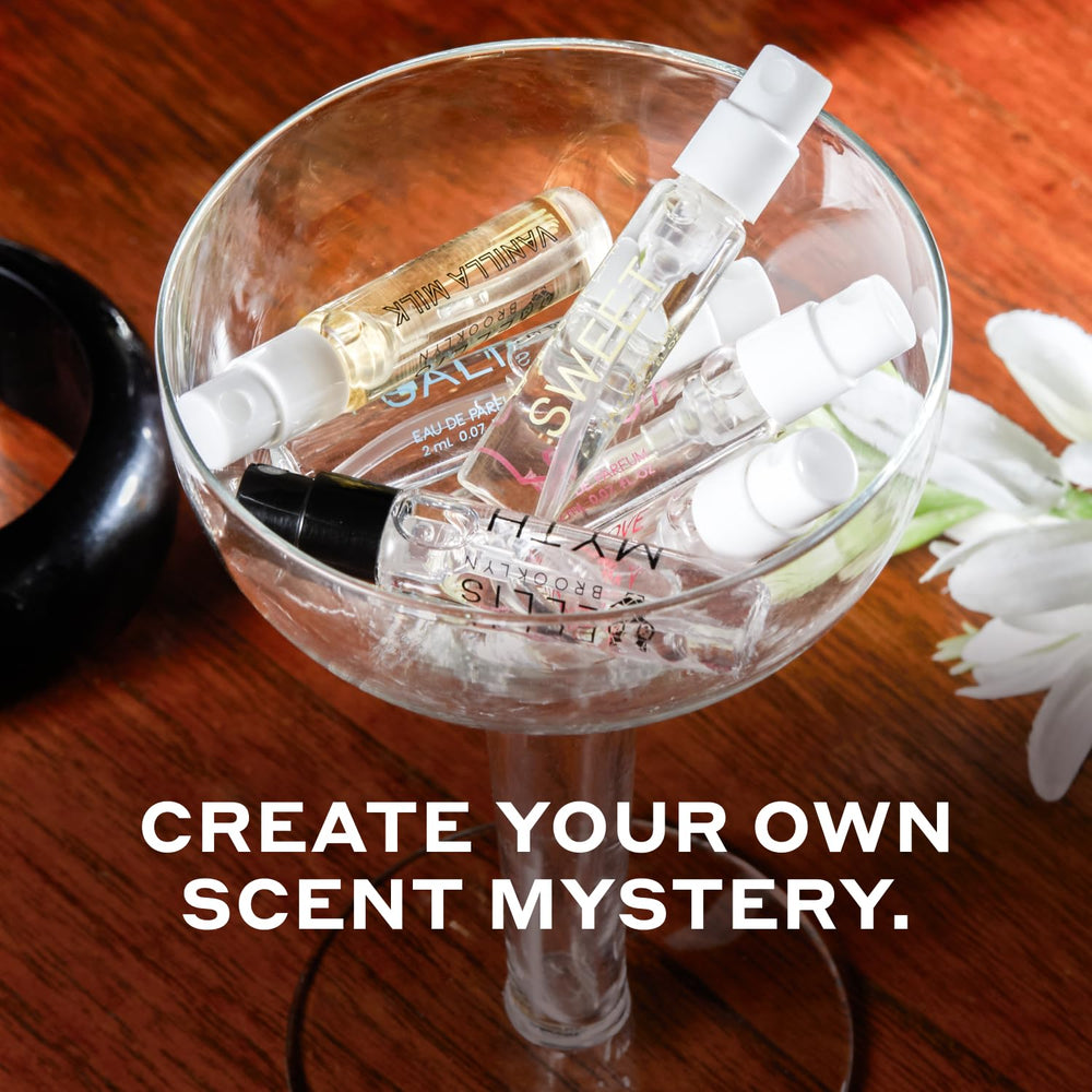 Ellis Brooklyn Mystery Vanilla Milk spritz conveys comforting sweetness for day and night.