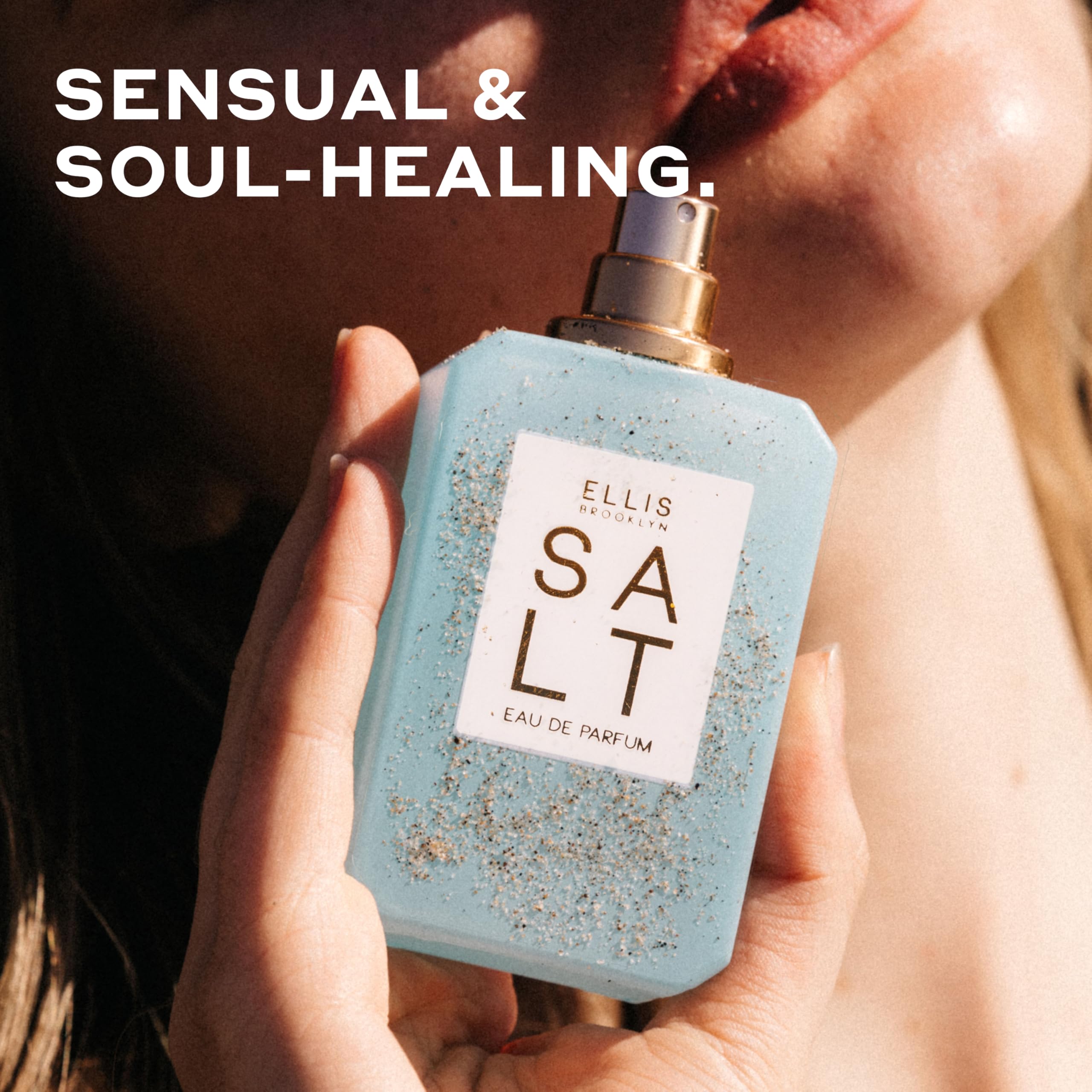 Ellis Brooklyn Salt EDP bottle cap closeup highlighting eco-friendly packaging.