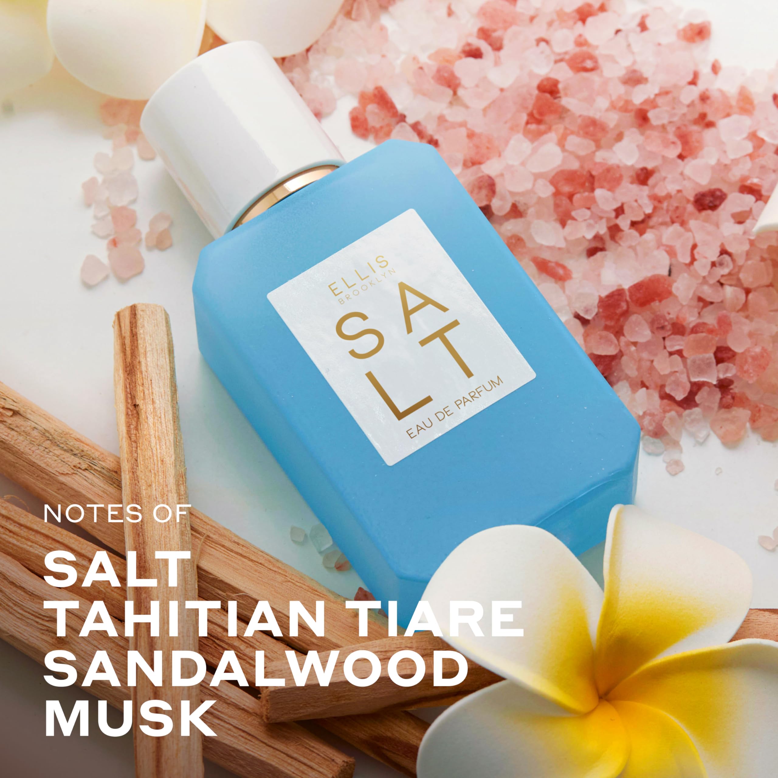 Ellis Brooklyn Salt EDP sandalwood scent closeup for creamy base.