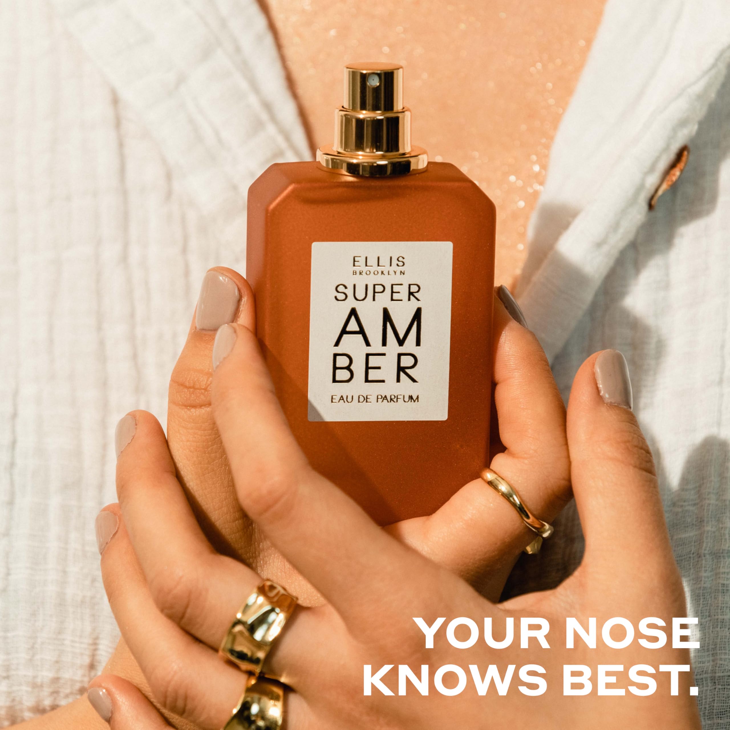 Ellis Brooklyn Super Amber cedarwood note with soft musk nuance.
