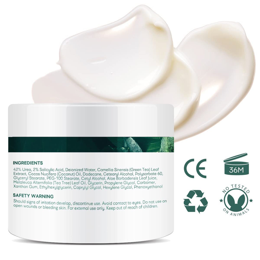 Ellocy Urea 40% foot cream soothing skin after application.