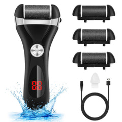 Elmchee electric foot file front view shows compact design for easy at-home foot care.