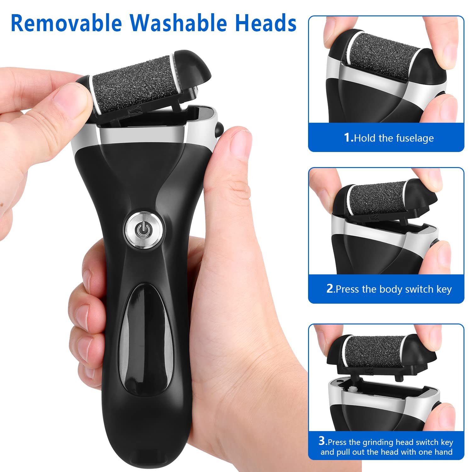 Elmchee cleaning brush and extra heads for quick maintenance after use.