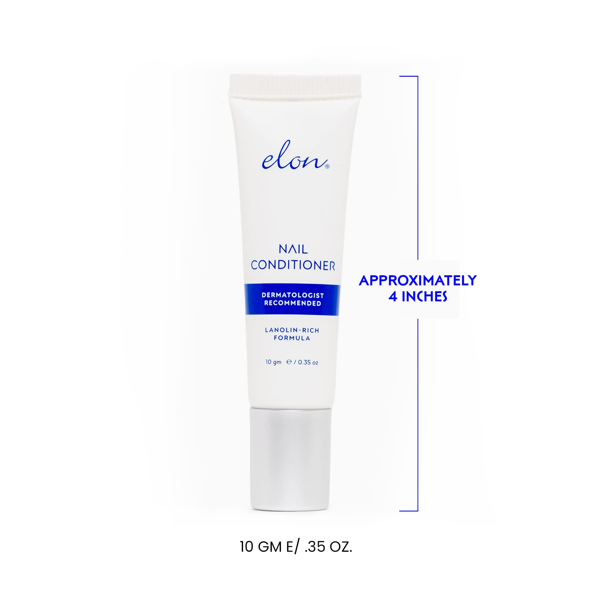 Elon Lanolin-Rich nail bed closeup highlighting strengthening formula.