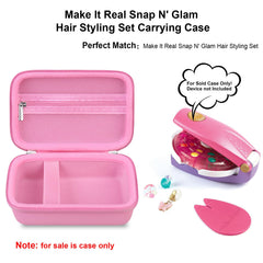 Elonbo case elastic bands secure Snap N' Glam pieces on the go.