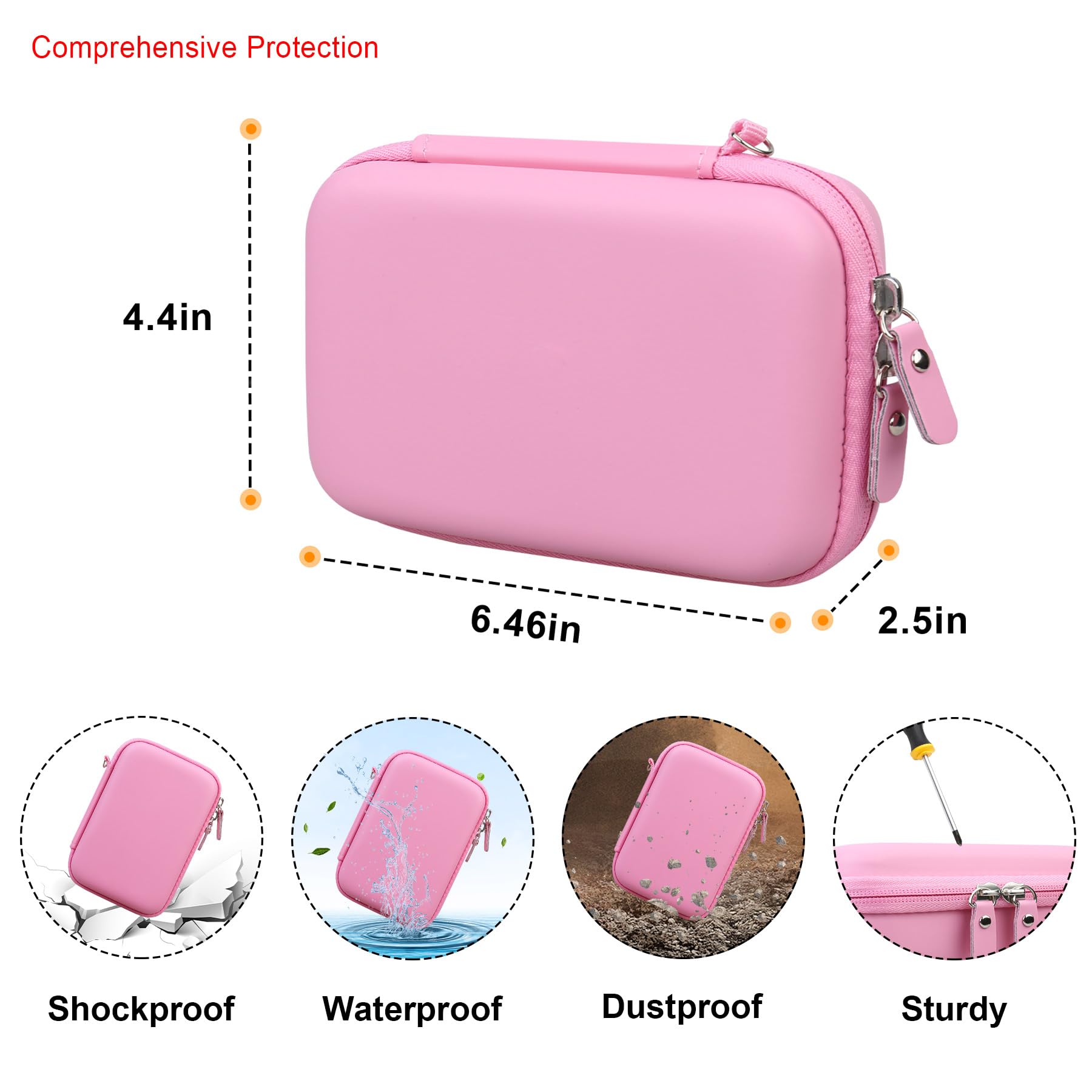 Elonbo carrying case interior mesh pocket keeps bead clips organized during travel.