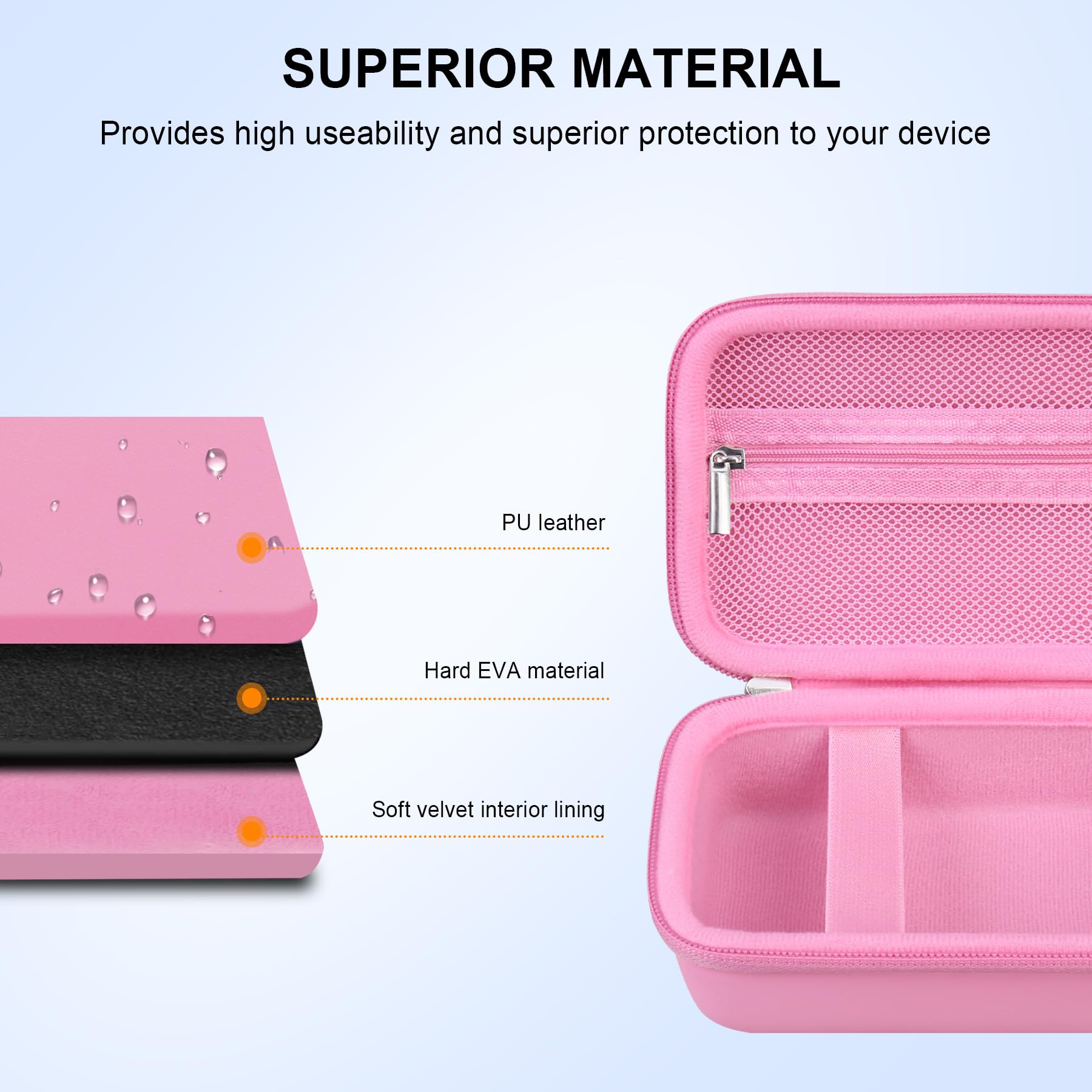 Elonbo case surface is water-resistant and scratch-resistant for everyday use.