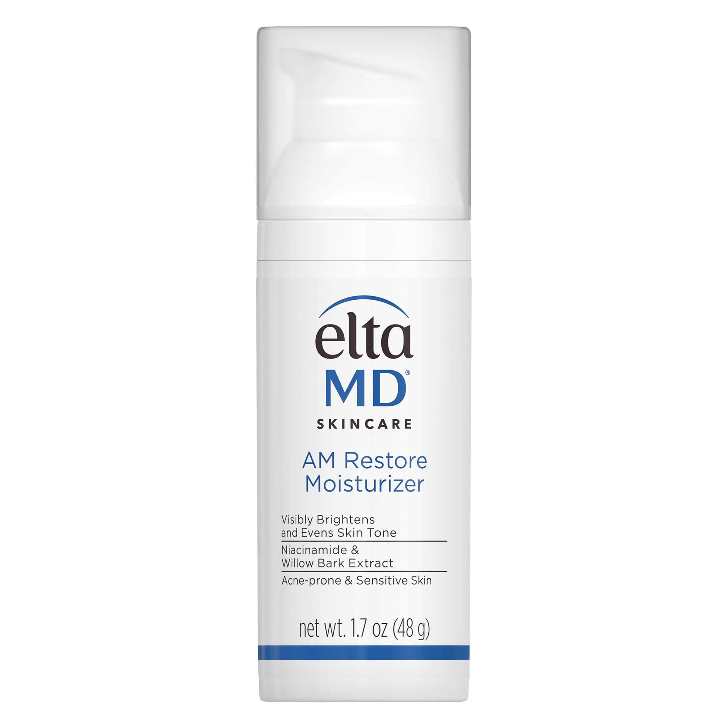 EltaMD AM Restore pump-top bottle for easy daily hydration