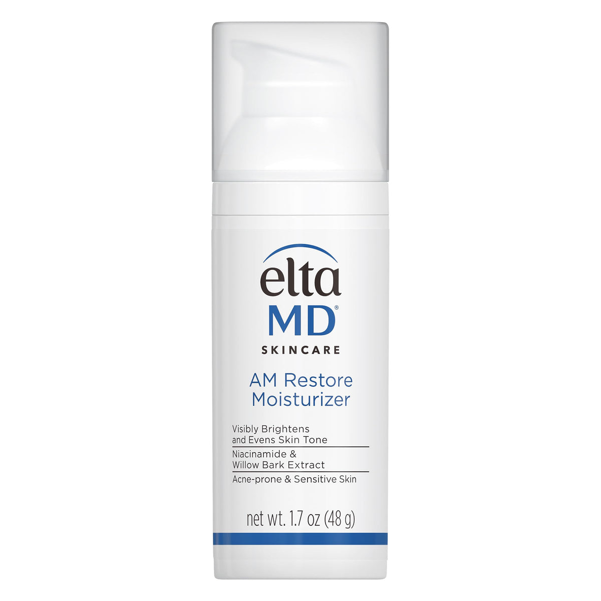 EltaMD AM Restore pump-top bottle for easy daily hydration