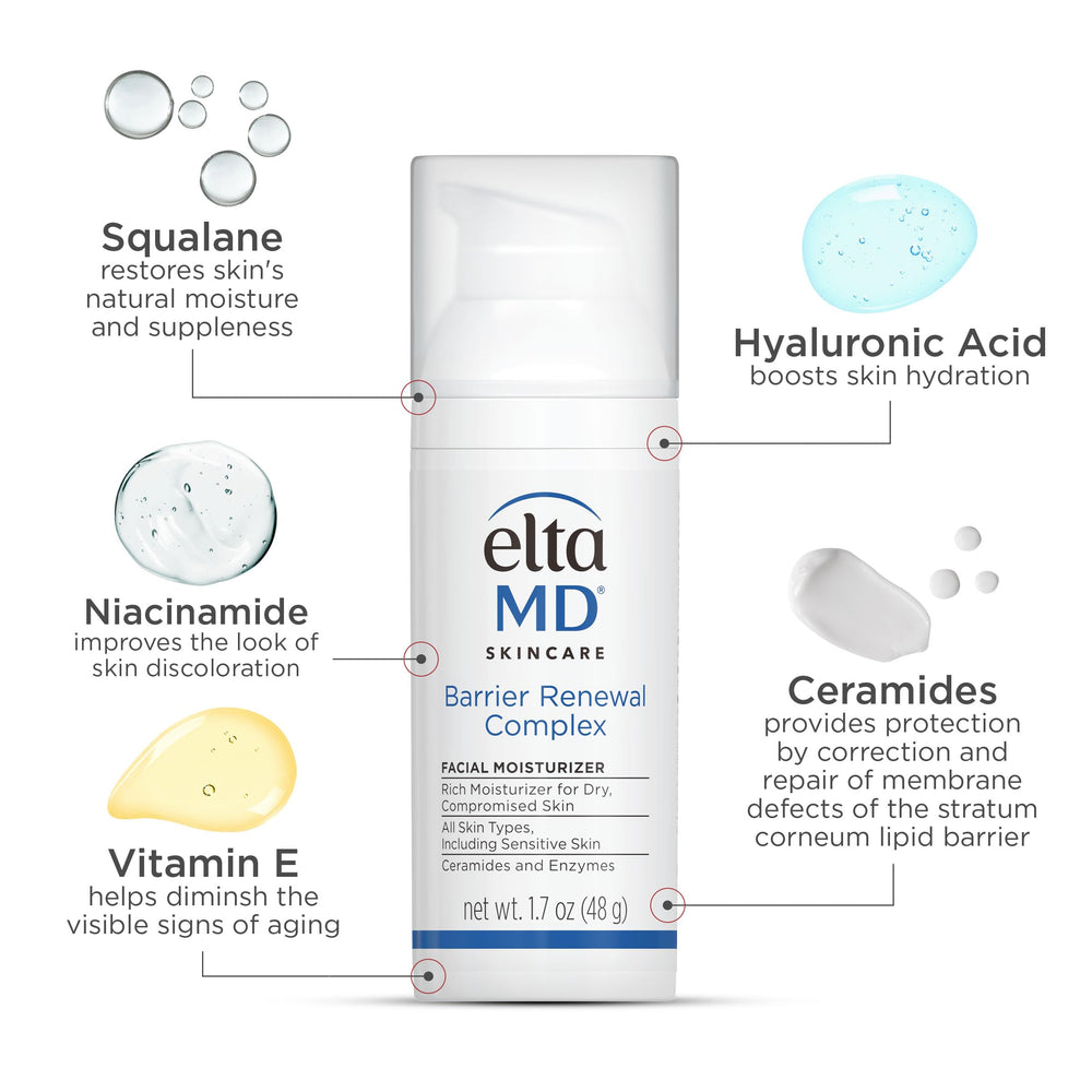 Application scene showing a small dab soothing redness and improving texture after cleansing.