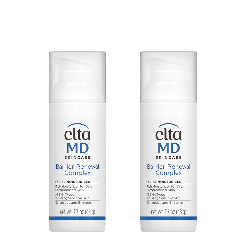 EltaMD Barrier Renewal Complex bottle with pump for fragrance-free daily hydration and barrier support.