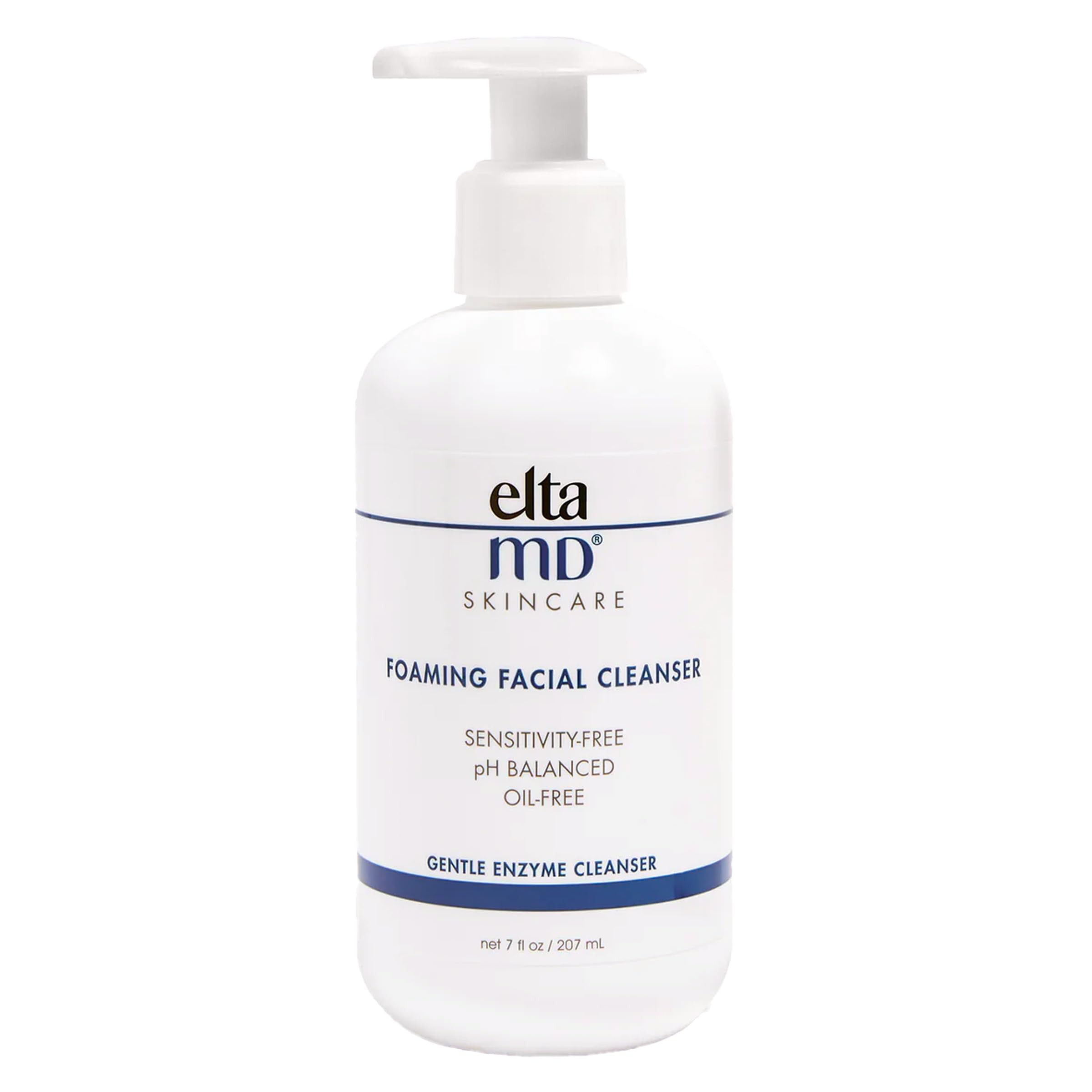 EltaMD Foaming Facial Cleanser bottle pump ready for daily cleansing and makeup removal.