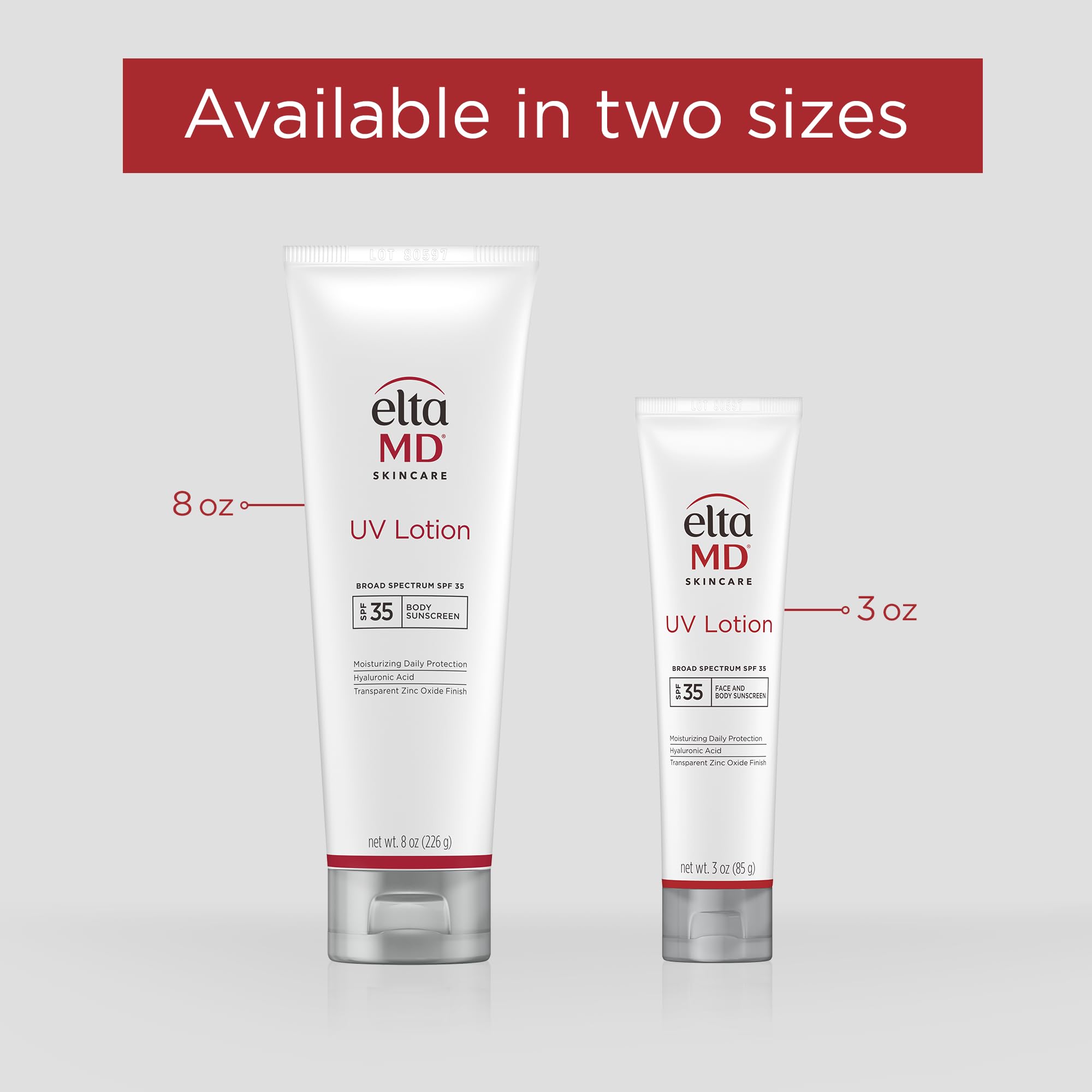 EltaMD UV Lotion fragrance-free formula is suitable for sensitive or acne-prone skin.