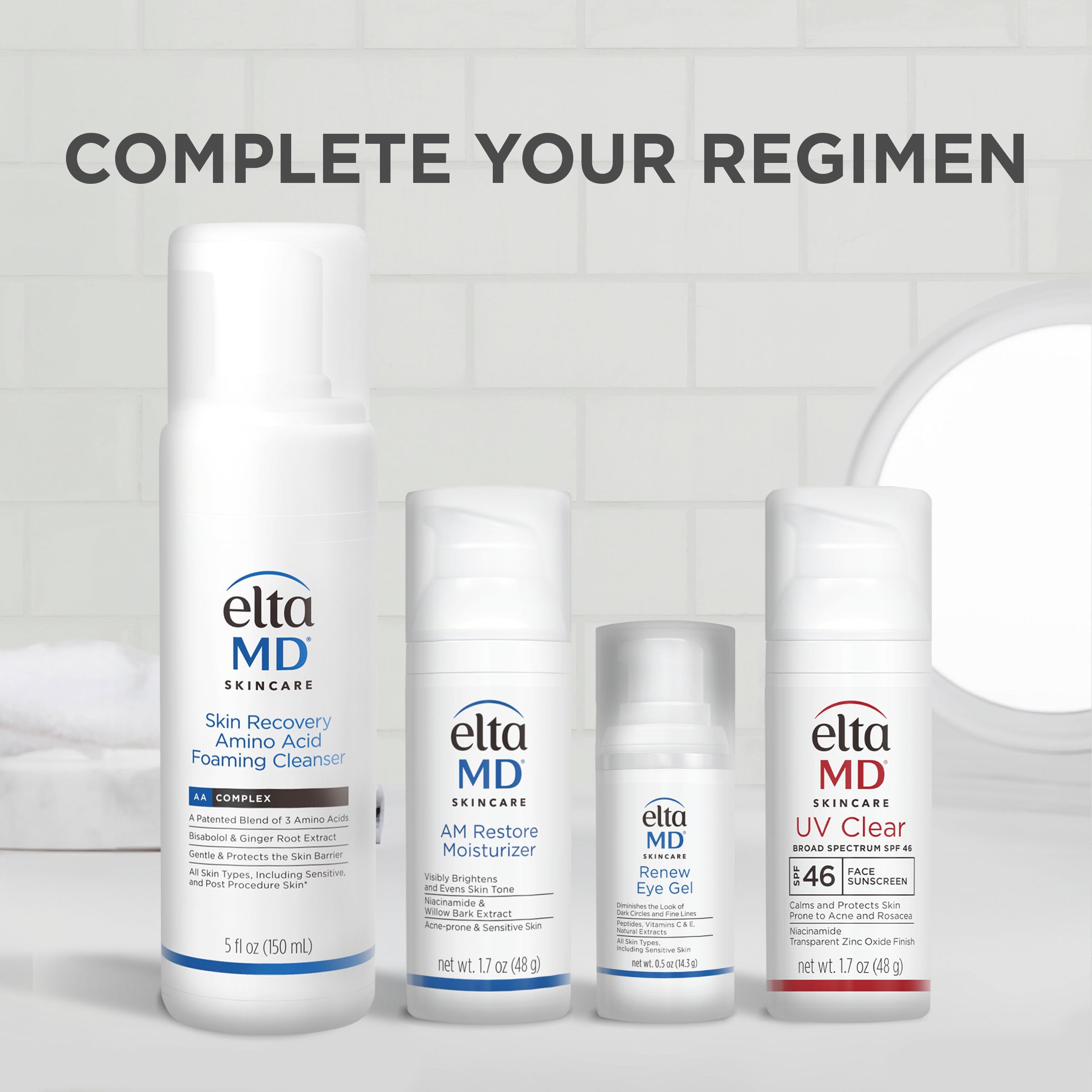 EltaMD Renew Eye Gel glow after application under-eye area