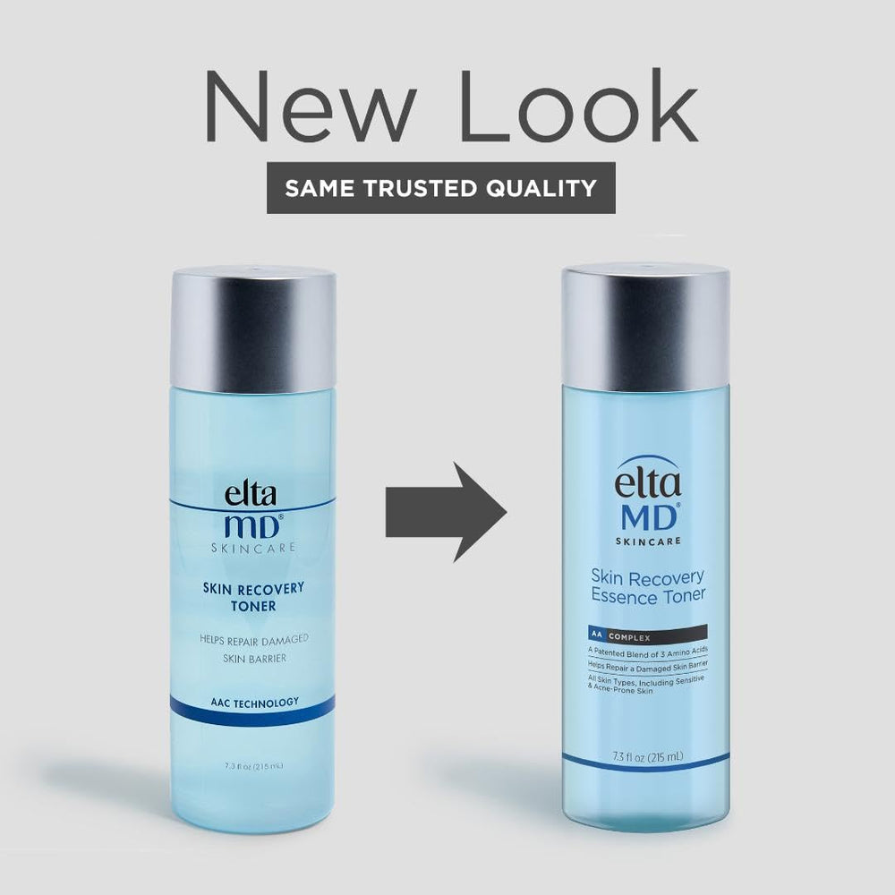 Close-up of EltaMD toner texture showing lightweight, alcohol-free formula