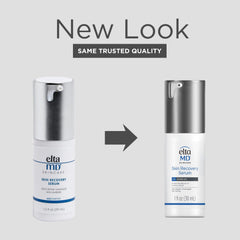 EltaMD Skin Recovery Face Serum bottle front demonstrates a gentle, non-greasy hydration boost.
