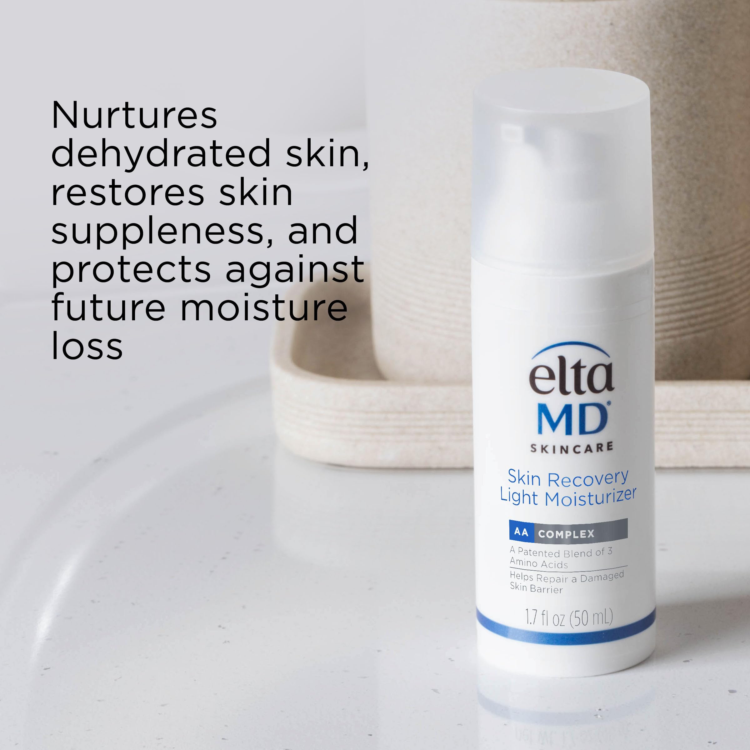EltaMD Skin Recovery Light night routine supporting barrier while you sleep.