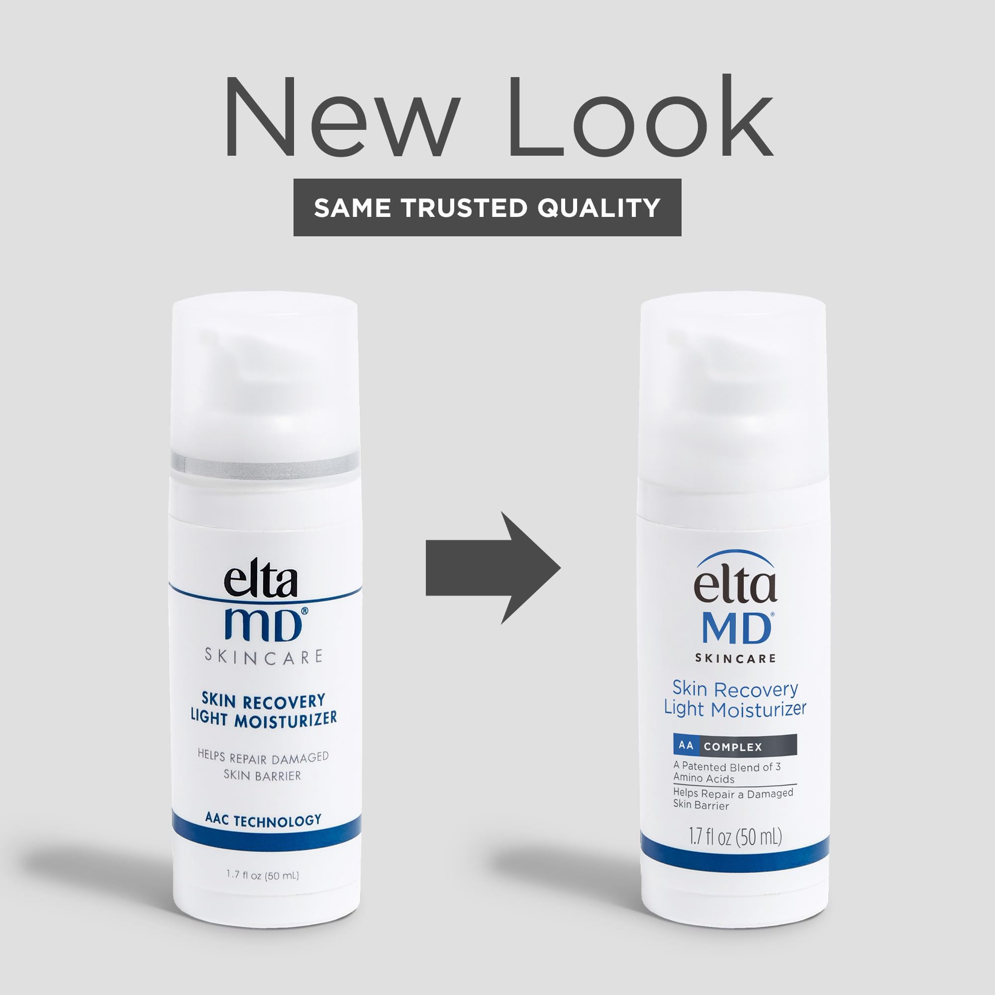 EltaMD Skin Recovery Light close-up texture showing non-greasy cream ideal for sensitive skin.