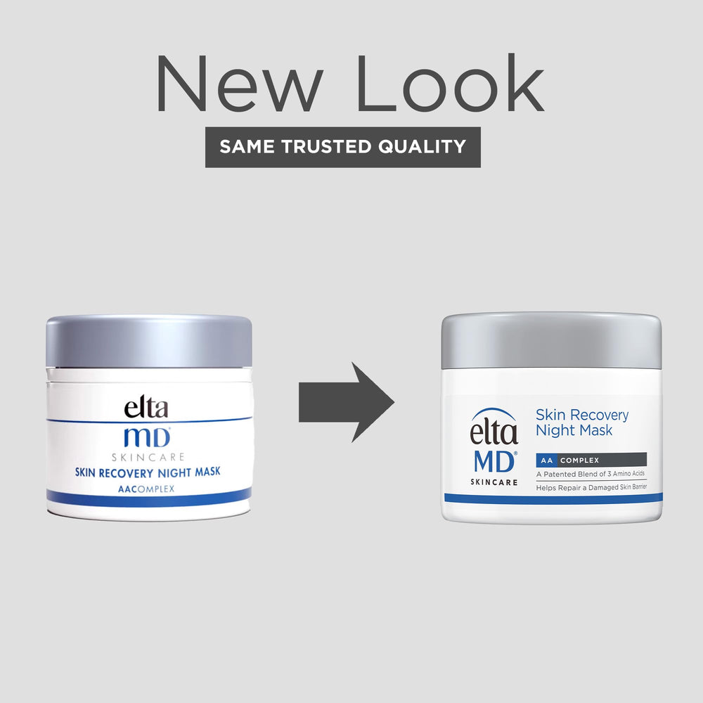 Texture swirl of the EltaMD night mask ready to absorb smoothly.