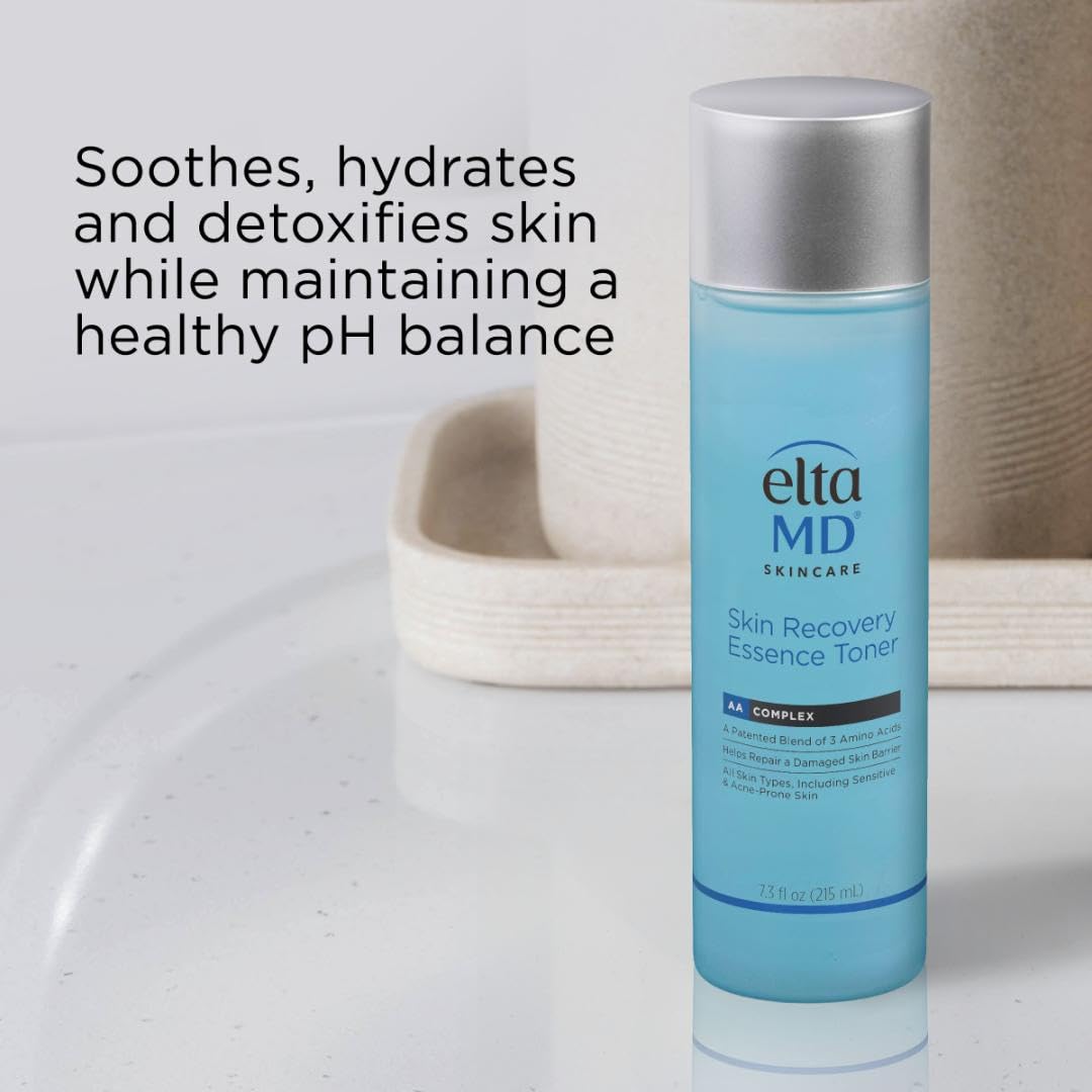 Pump-dispense action of EltaMD toner for easy daily use