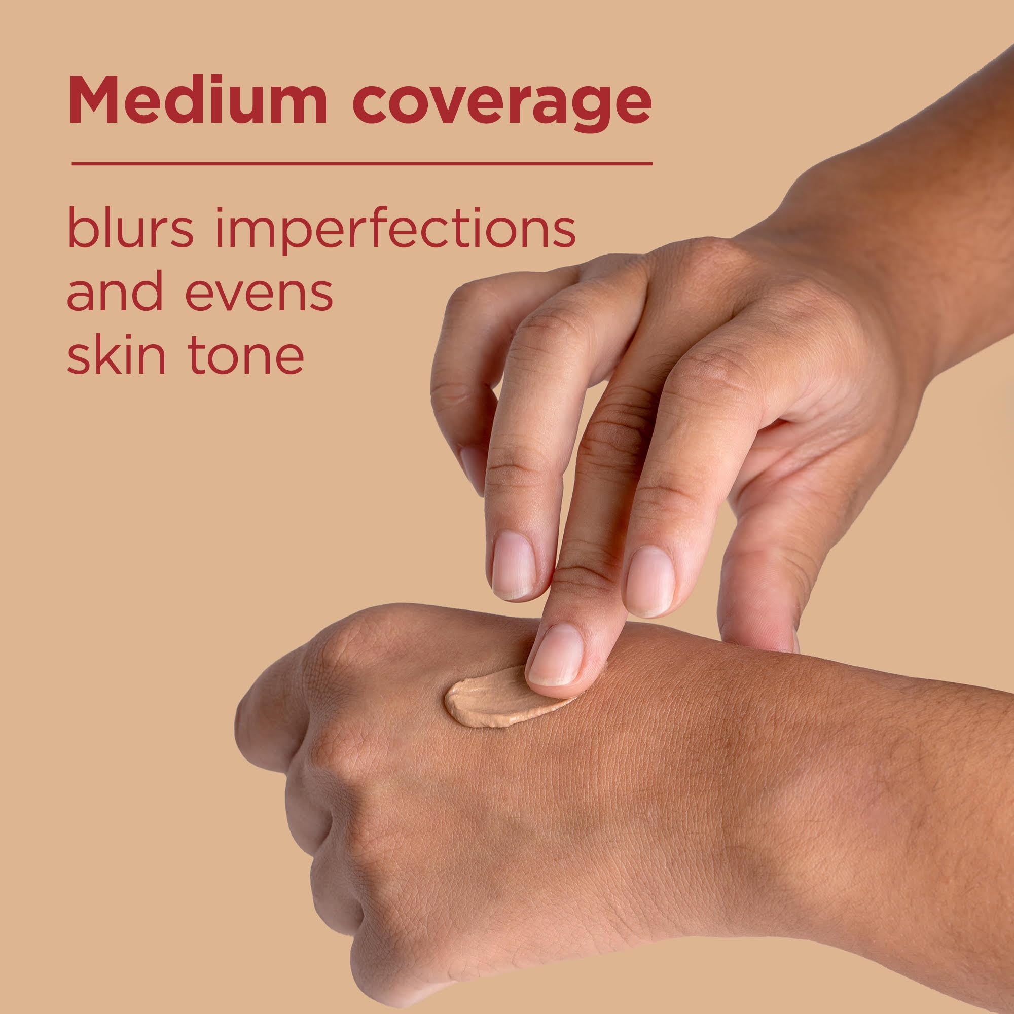 EltaMD UV AOX Elements hyaluronic-acid hydration shown on skin during wear.