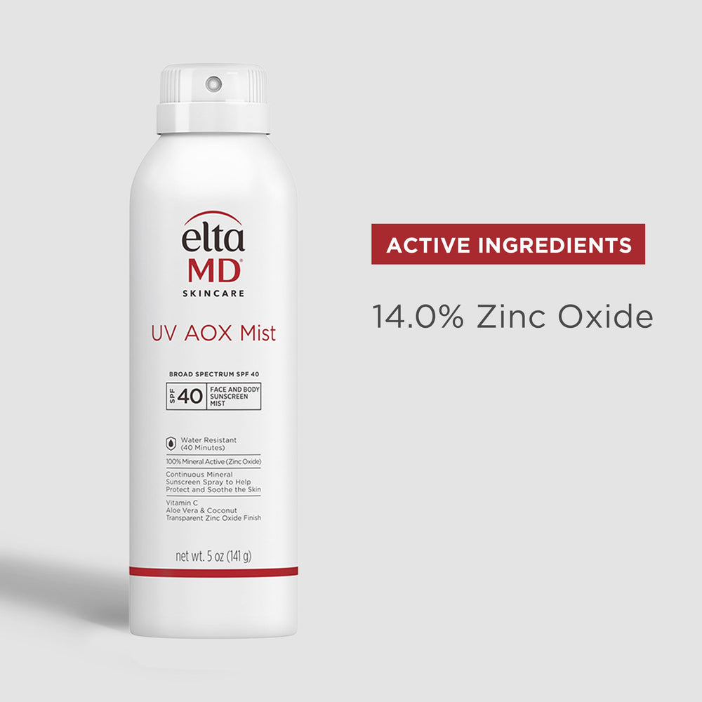 EltaMD UV AOX Mist proves water- and sweat-resistance for active days.