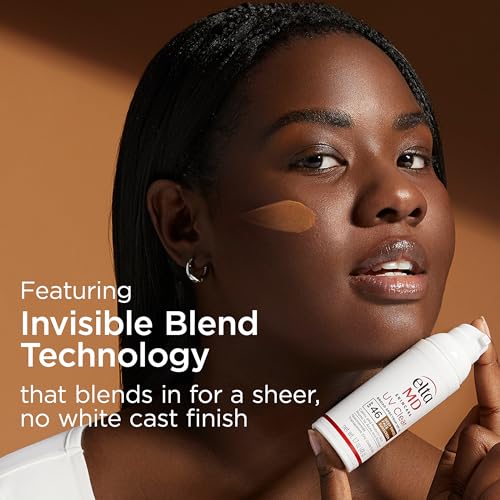 Applying EltaMD UV Clear Deep Tint sunscreen on hand for even coverage demonstration