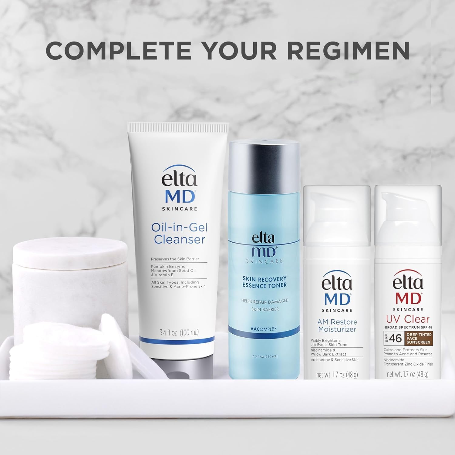Diverse skin-tone appearance featuring EltaMD UV Clear Deep Tint on varied complexions