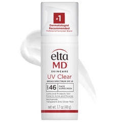 EltaMD UV Clear SPF 46 pump bottle for quick, convenient application.