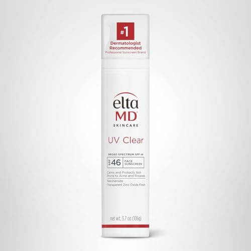 EltaMD UV Clear SPF 46 travel-size bottle for on-the-go sun protection