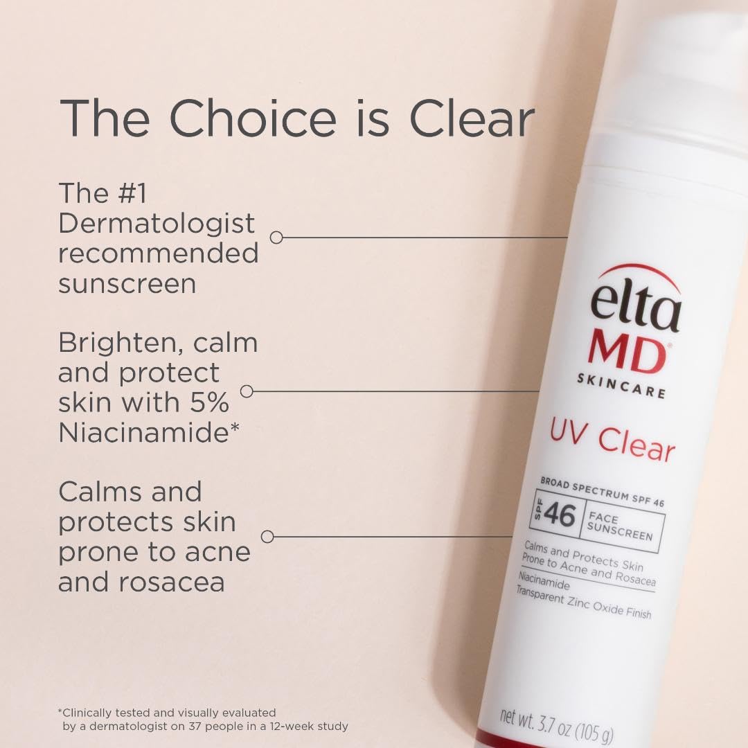 EltaMD UV Clear SPF 46 under makeup application scene