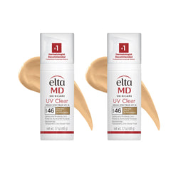 EltaMD UV Clear tinted sunscreen bottle for daily sun protection with a light feel