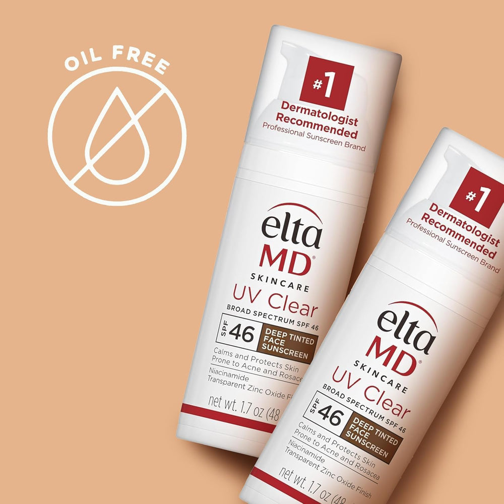 Compact travel-size EltaMD UV Clear tube ready for on-the-go protection
