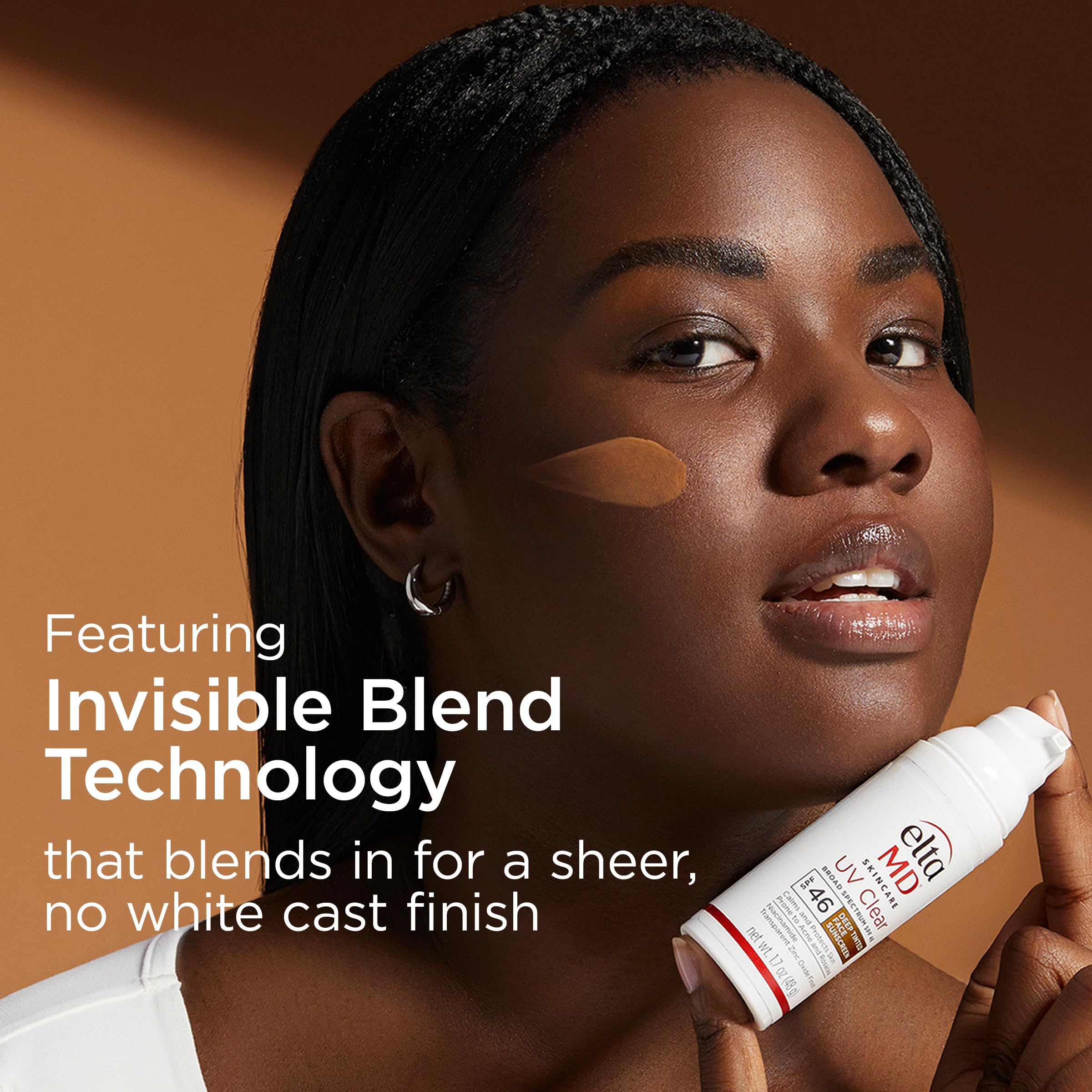 EltaMD UV Daily Deep Tint hyaluronic acid droplet conveys hydrating formula