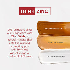 EltaMD UV Daily Deep Tint on skin swatch reveals no white cast finish