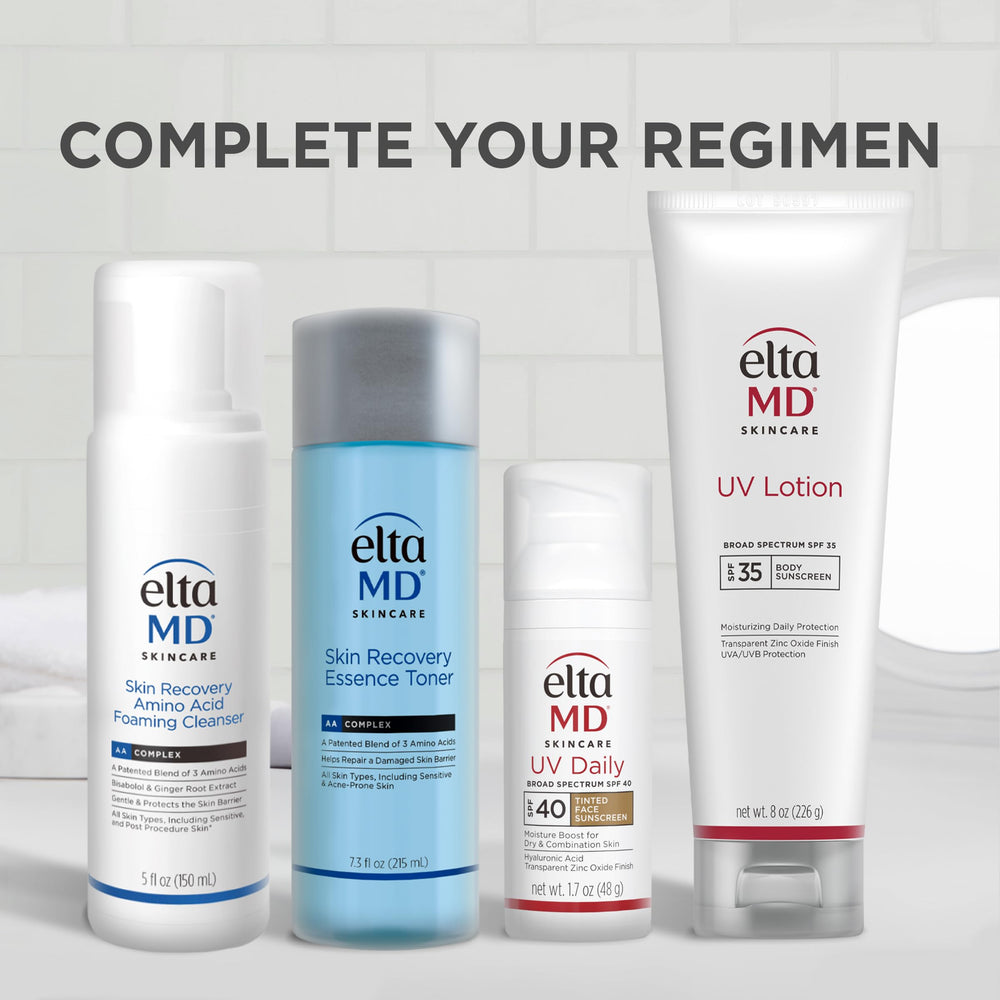 EltaMD UV Daily on-hand application highlighting smooth, non-greasy finish.