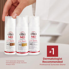 EltaMD UV Daily tinted SPF40 swirl on skin demonstrates sheer coverage without white cast