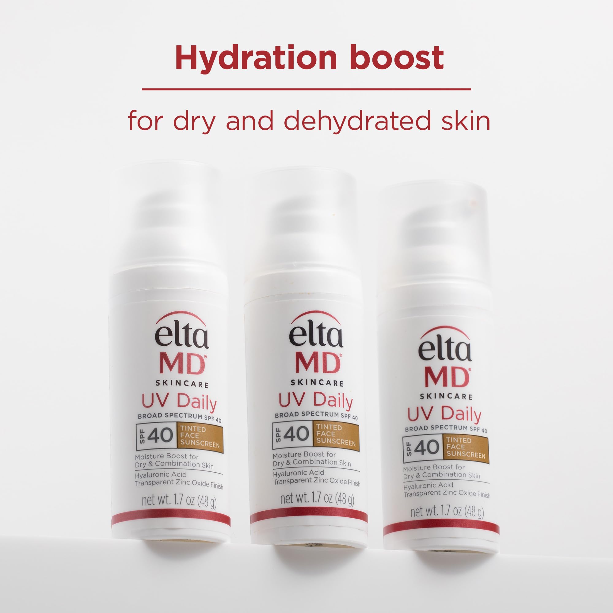 EltaMD UV Daily zinc oxide broad-spectrum protection in a lightweight, non-greasy formula.