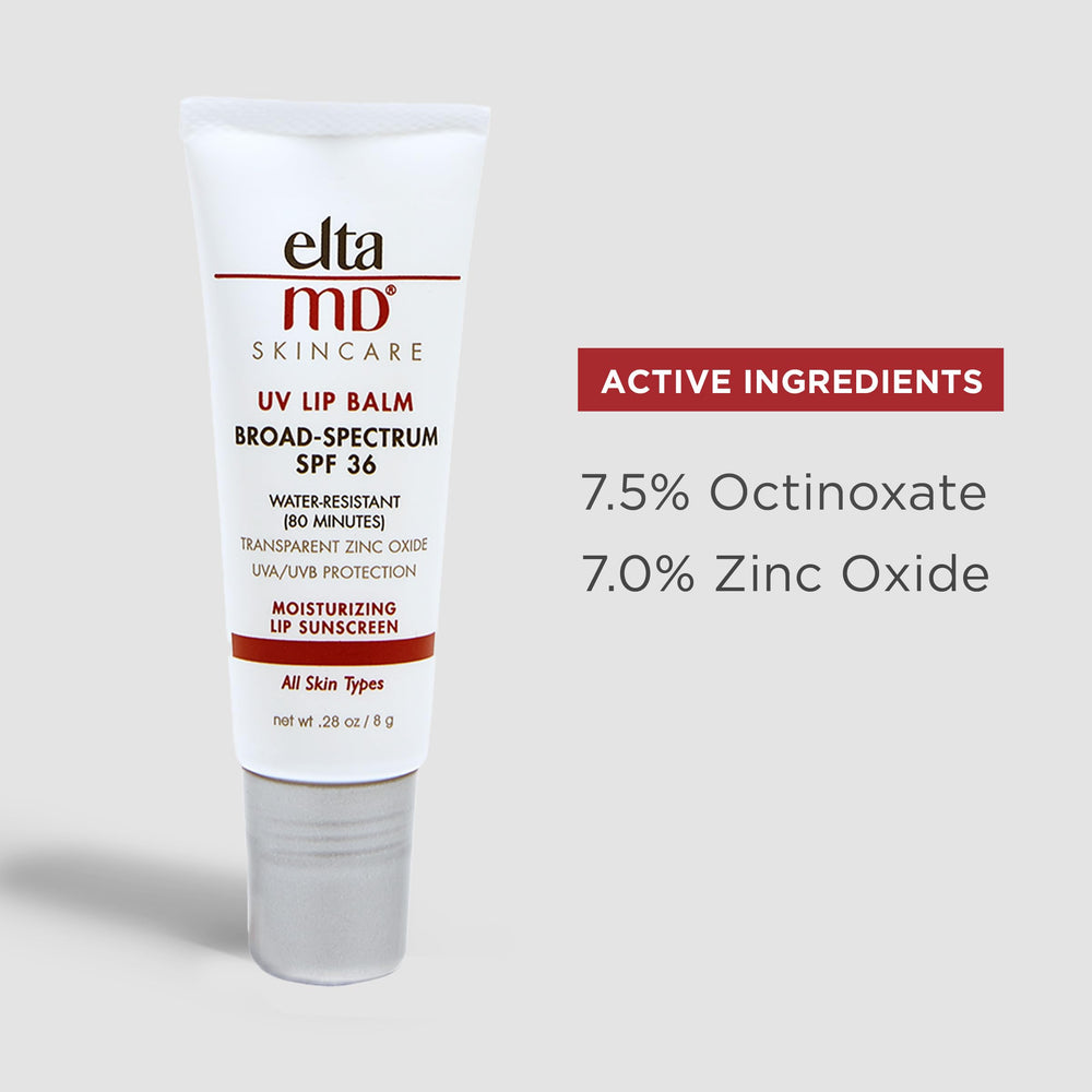 EltaMD UV Lip Balm 0.28-oz packaging for on-the-go daily protection.