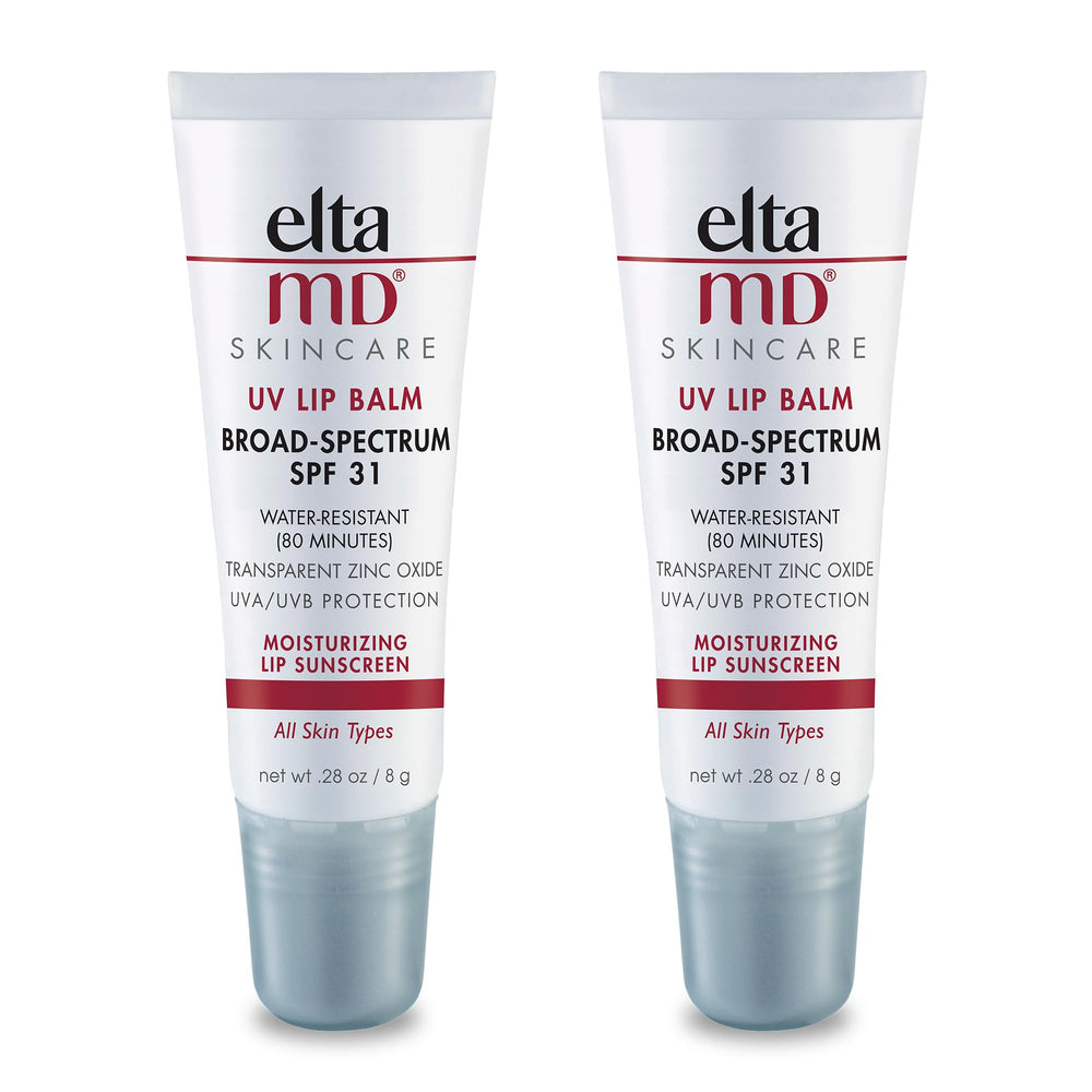 EltaMD UV Lip Balm pack of 2 tubes ready for sun protection and hydration.