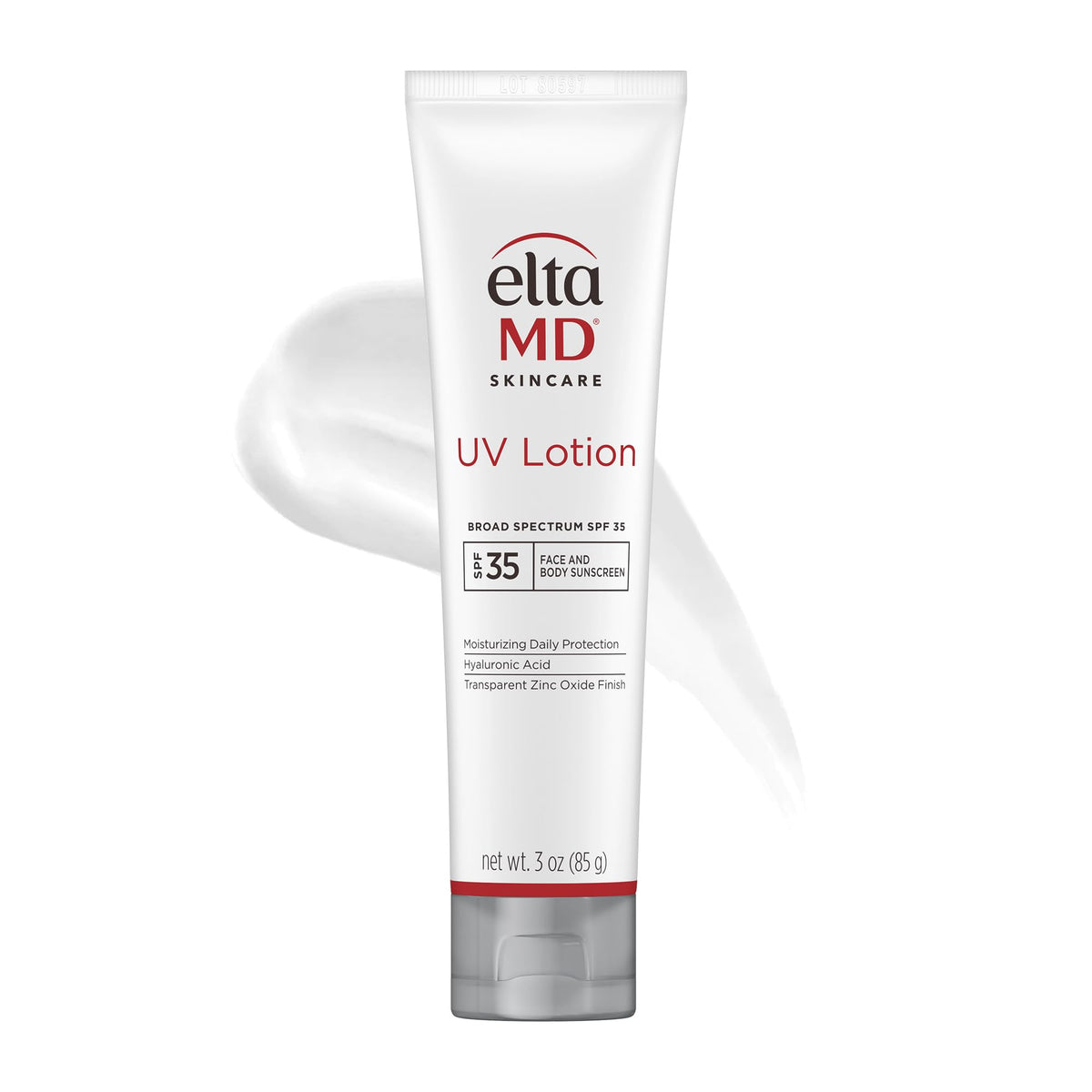 EltaMD UV Lotion Body Sunscreen pump bottle provides daily mineral SPF 30+ body protection.