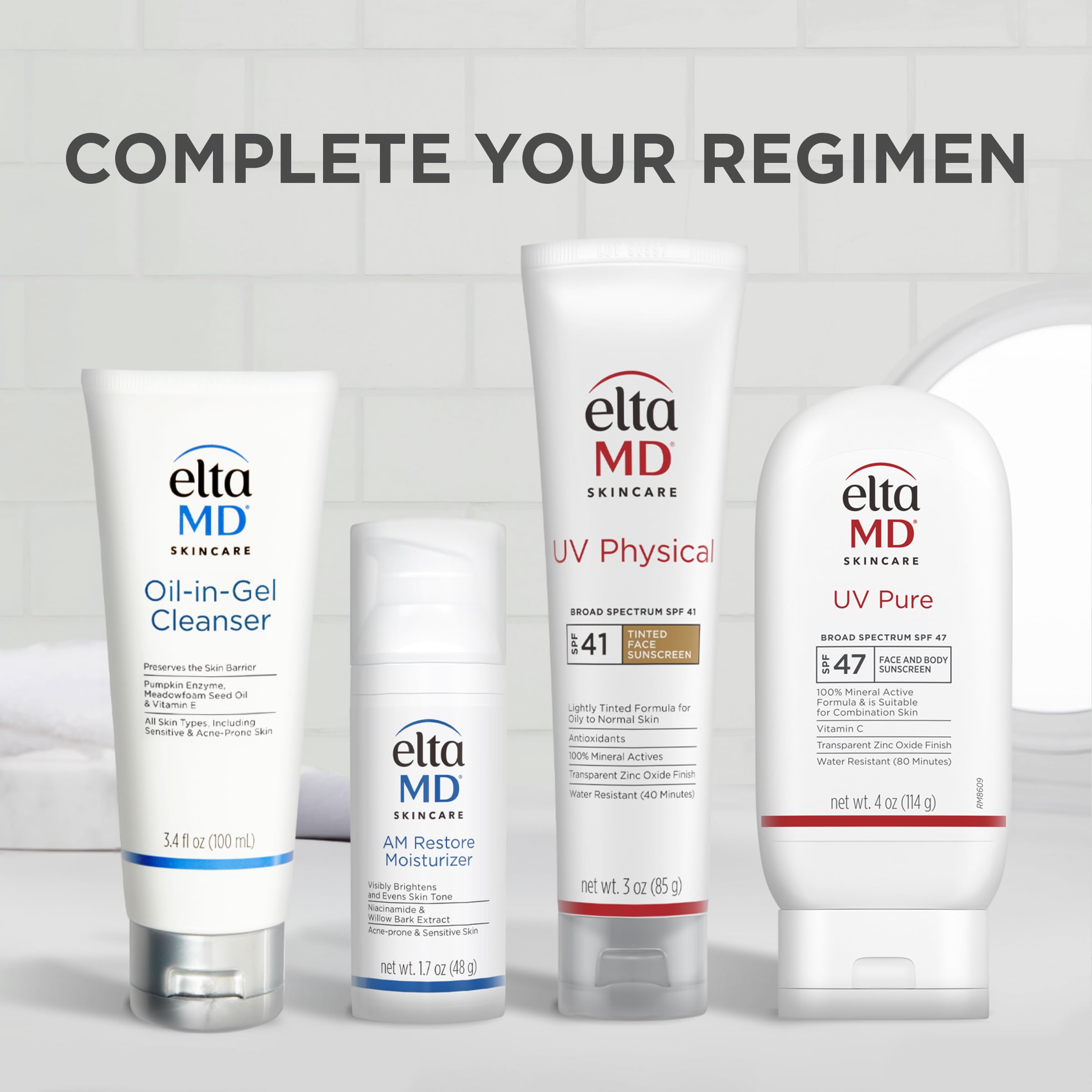 EltaMD UV Pure family-use image reflects kids and adults wearing protection.