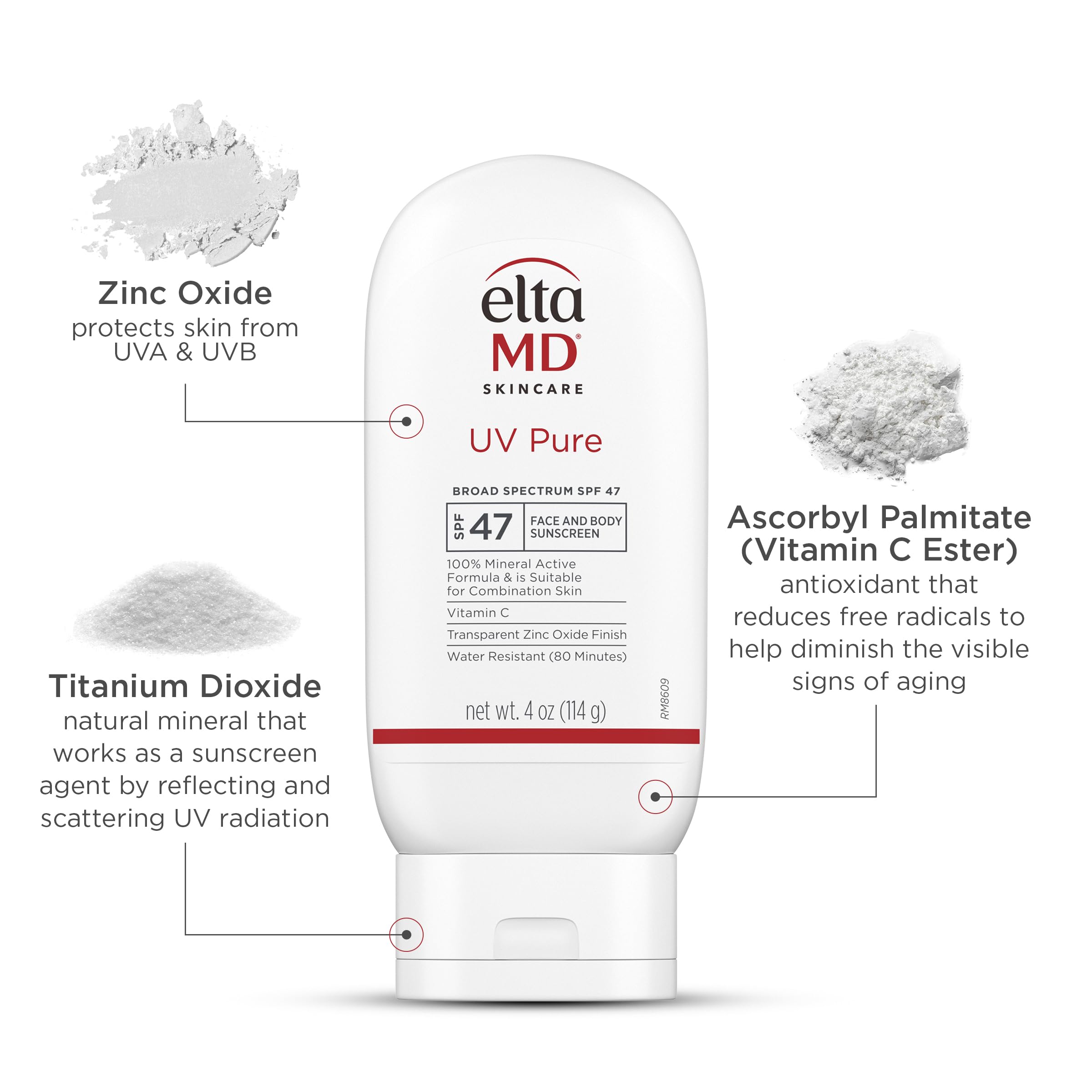 EltaMD UV Pure fragrance-free label underlines gentle, skin-friendly use.
