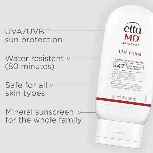 EltaMD UV Pure spread on wet skin shows easy glide and quick coverage.