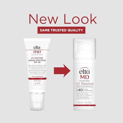 EltaMD UV Restore tinted sunscreen tube provides makeup-ready sheer coverage.