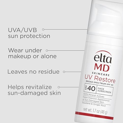 EltaMD UV Restore tinted formula helps even skin tone with a natural glow.