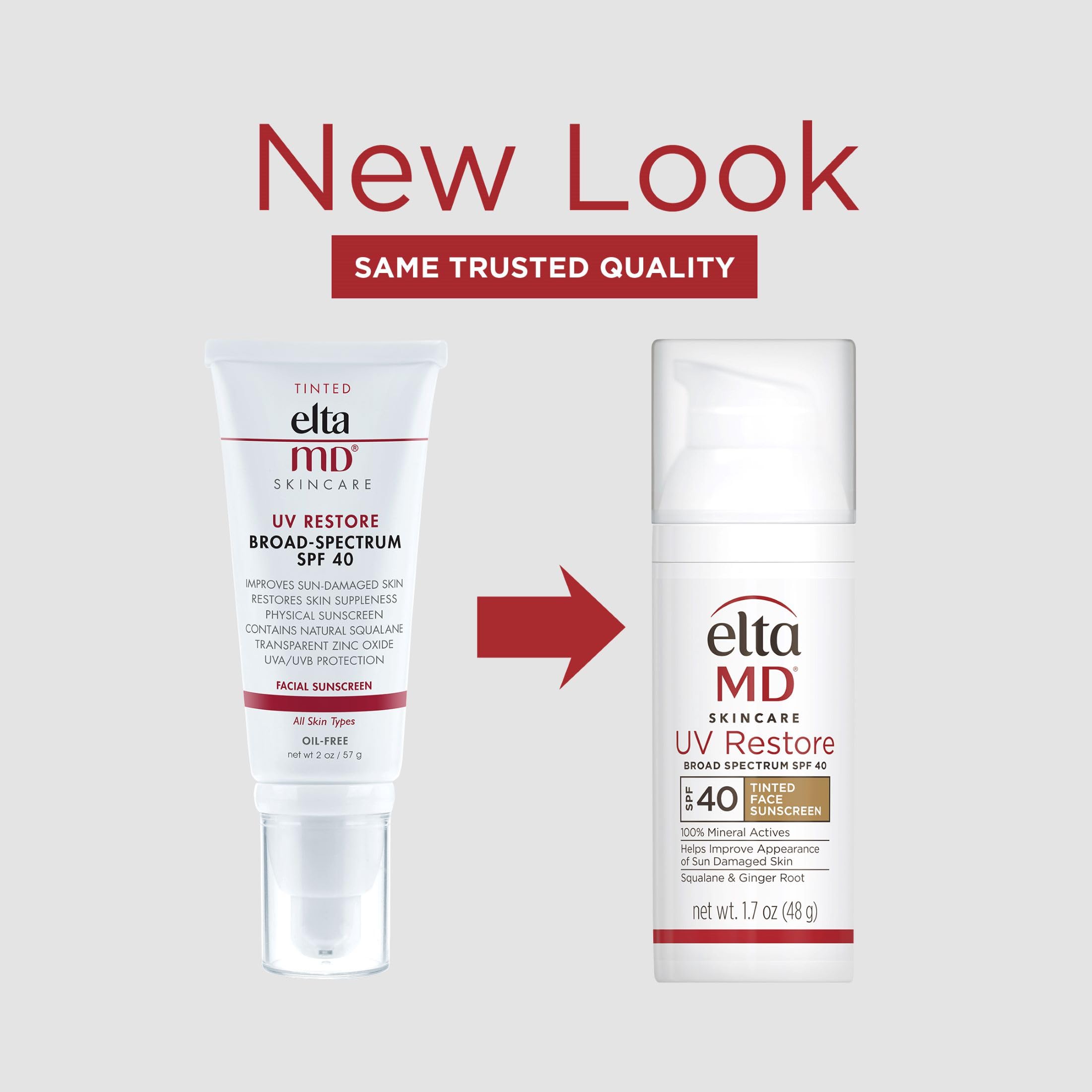EltaMD UV Restore tinted sunscreen applied for seamless makeup wear.